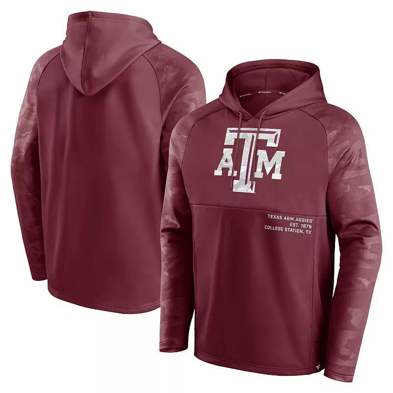 Mens Fanatics Branded Maroon Texas A&M Aggies Defender Raglan Pullover Hoodie Product Image