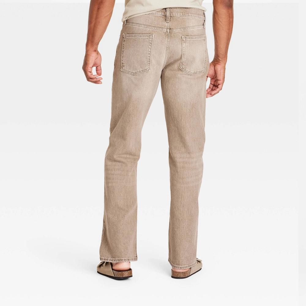 Mens Relaxed Fit Jeans - Goodfellow & Co Tan 30x32 Product Image