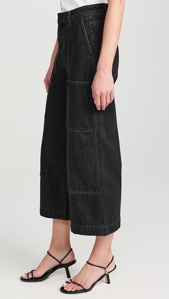 Vince Mid Rise Utility Crop Wide Pants | Shopbop Product Image