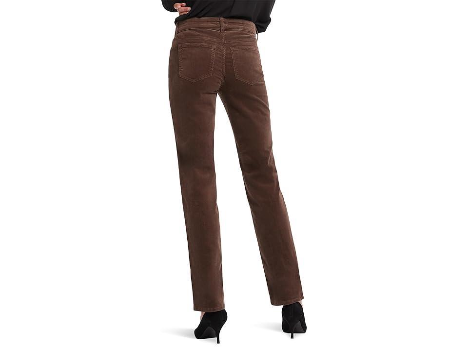 NYDJ Petite Marilyn Straight (Coffee Bean) Women's Clothing Product Image