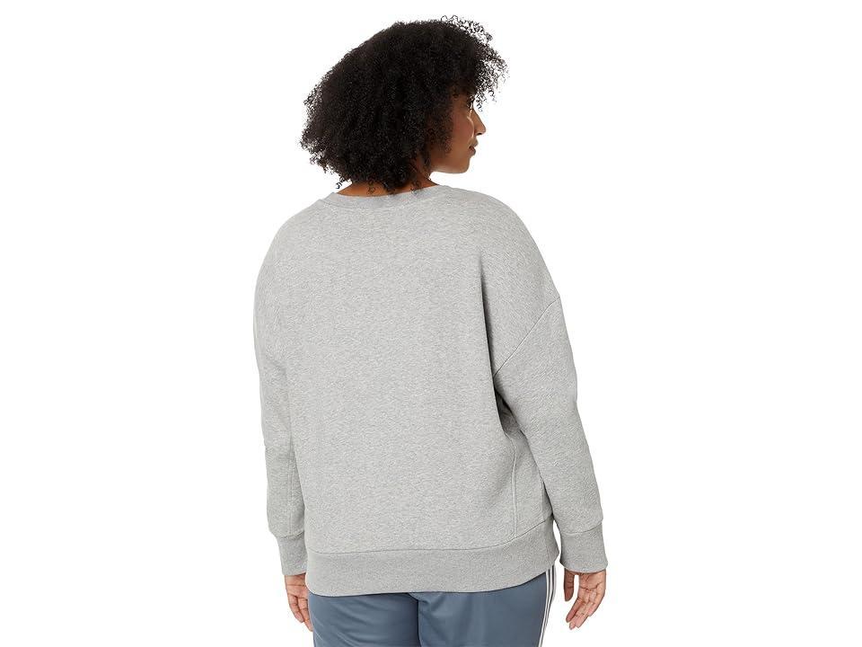 adidas Plus Size All SZN Sweatshirt (Medium Grey Heather) Women's Clothing Product Image