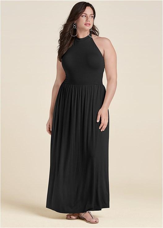 High Neck Maxi Dress Product Image