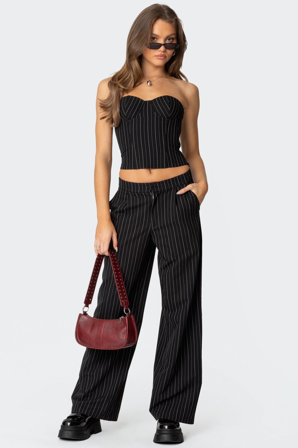 Aliza Pinstripe Pants product image