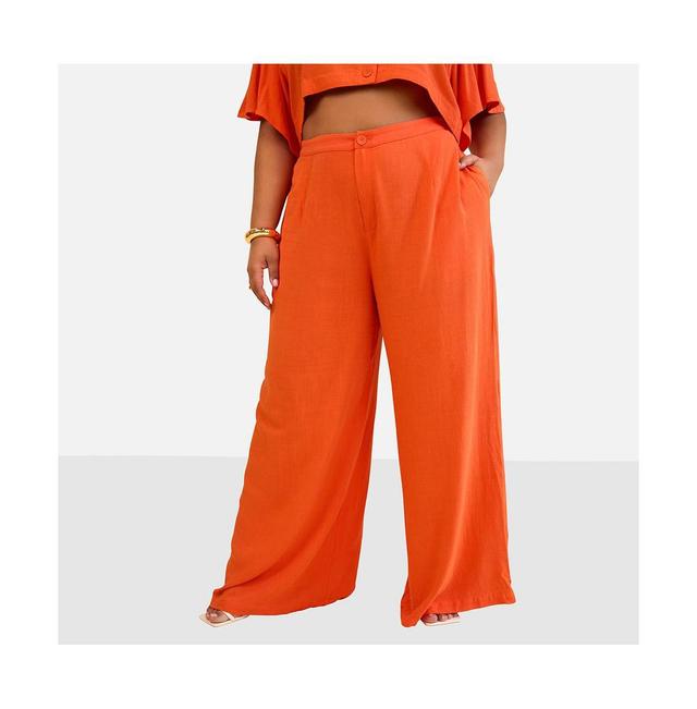 Rebdolls Womens Leticia Linen Wide Leg Pants Product Image