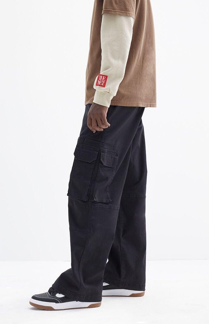 Men's Stretchy Extreme Baggy Canvas Cargo Pants Product Image