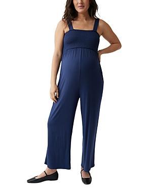 Ingrid & Isabel Maternity Smocked Jumpsuit Product Image