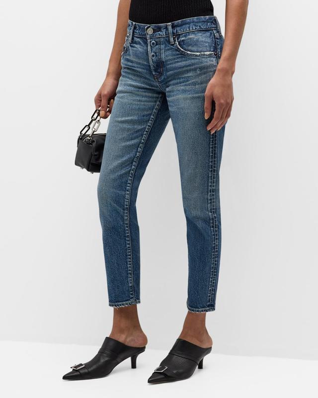 Moussy Vintage Alice Tapered in Blue Product Image