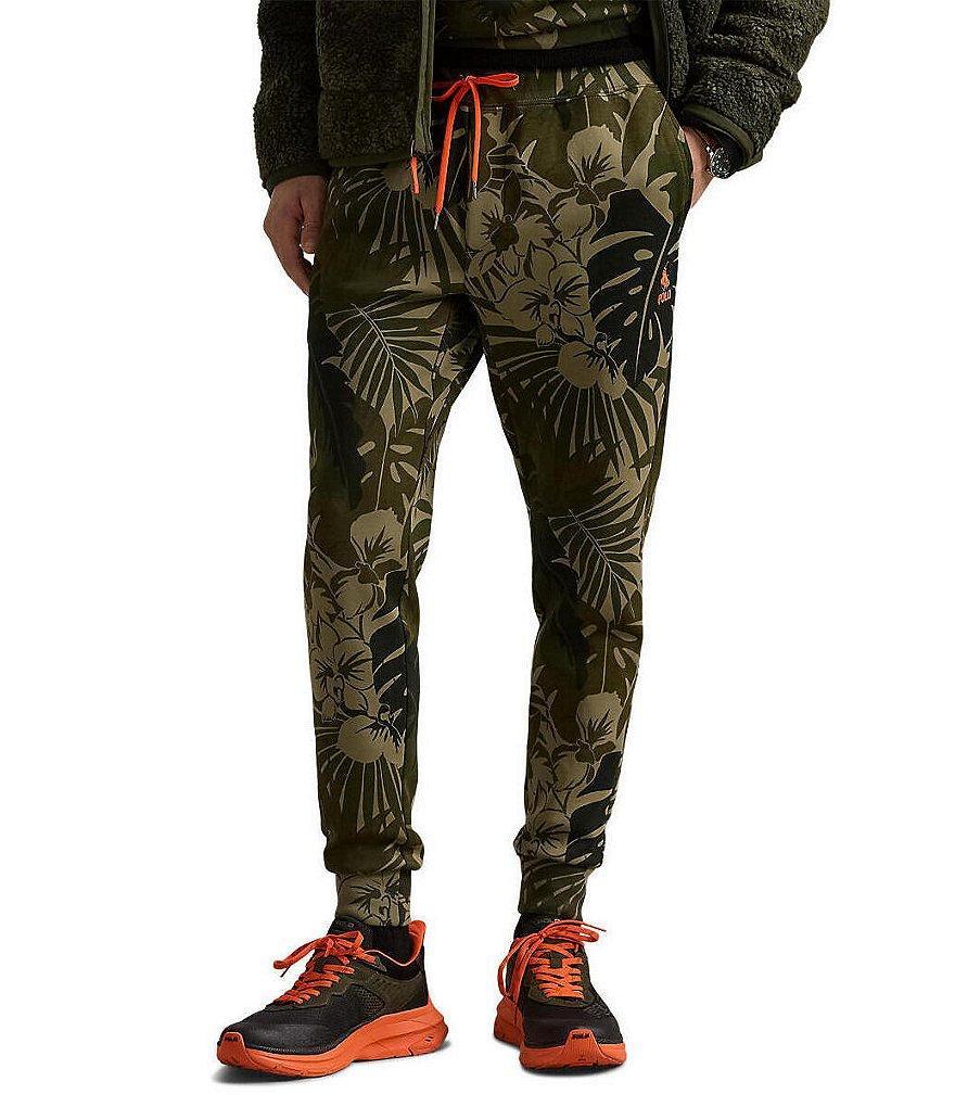 Polo Ralph Lauren Palm-Camo Double-Knit Jogger Pants Product Image