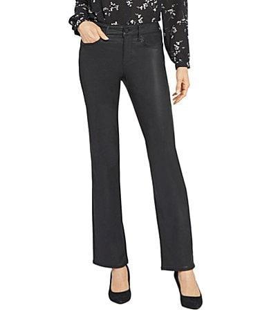 Nydj Petite Marilyn High Rise Straight Leg Coated Jeans Product Image