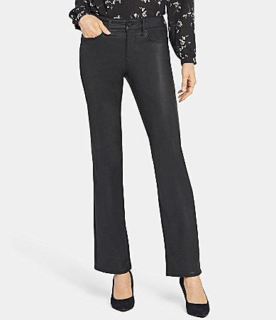 NYDJ Marilyn Coated Straight Leg Jeans Product Image