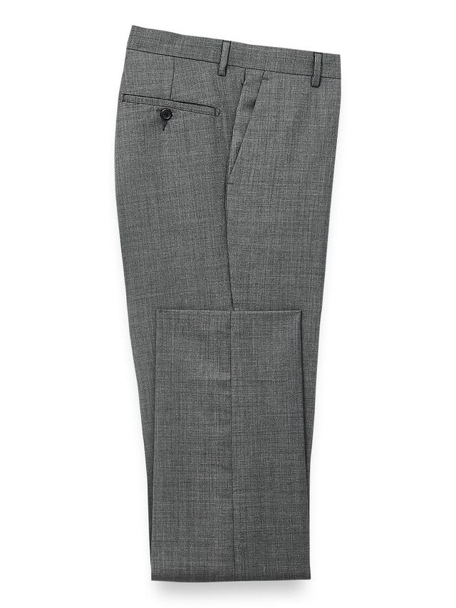 Wool Sharkskin Pleated Pants Product Image