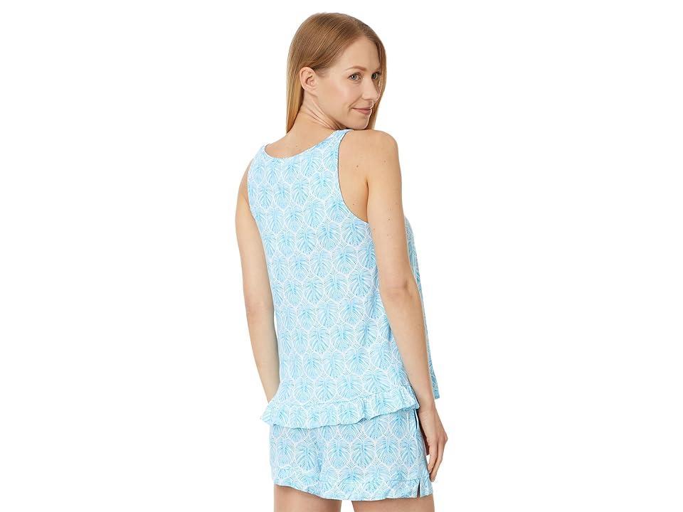 Tommy Bahama Sleeveless Short PJ Set (Palm Leaf) Women's Pajama Sets Product Image