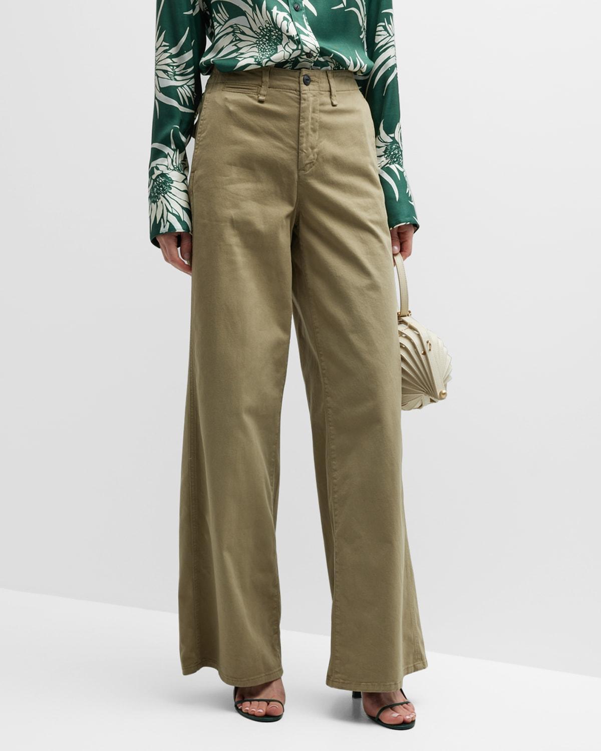 Sofie Wide-Leg Chino Pants Product Image