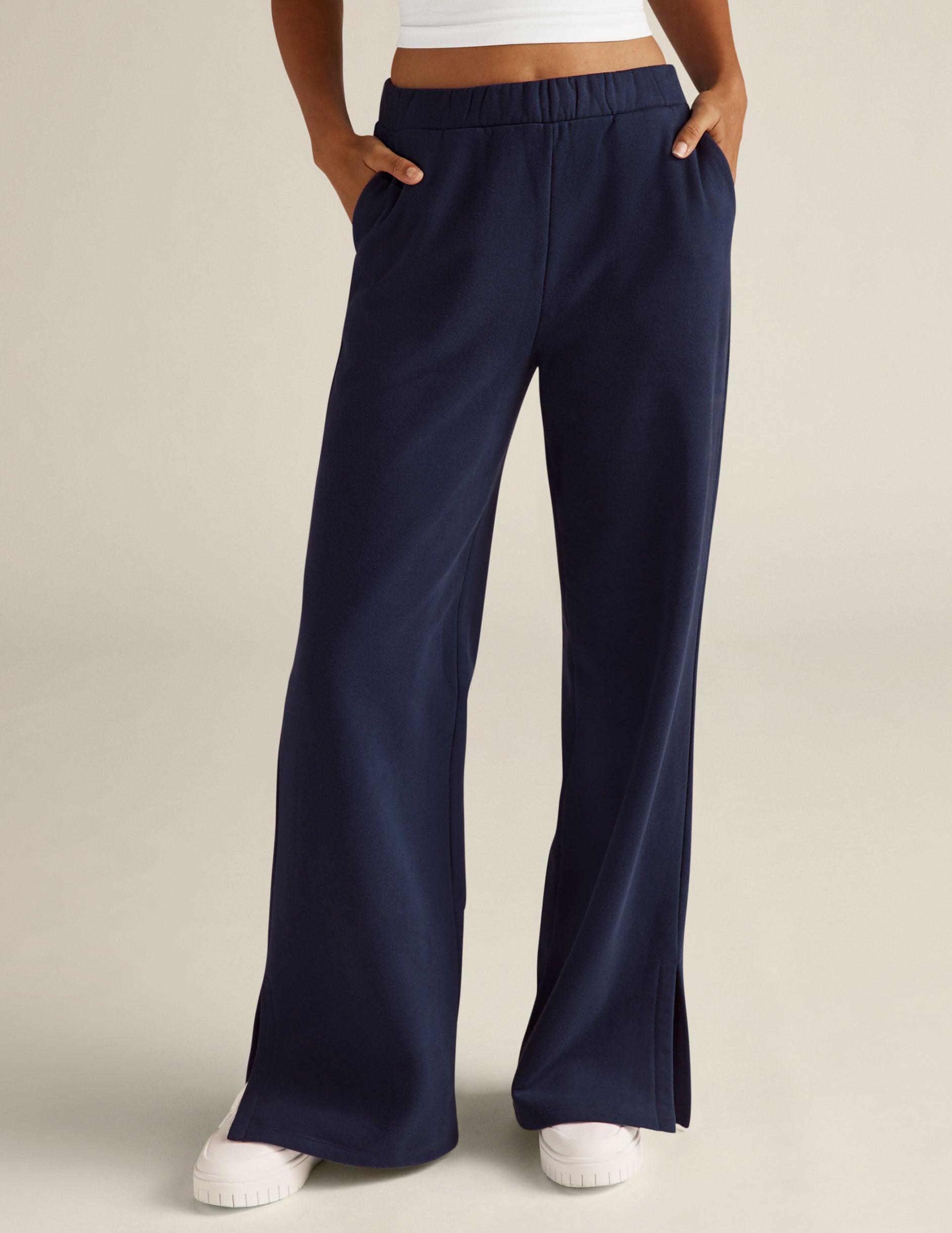 Open Ended Mid Rise Wide Leg Pant Product Image