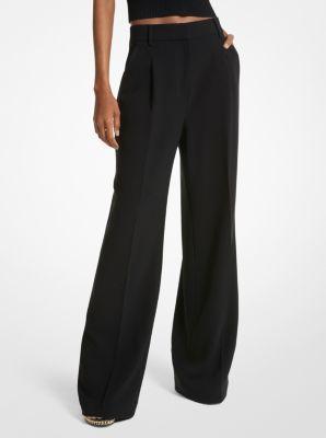 Crepe Wide-Leg Pants Product Image