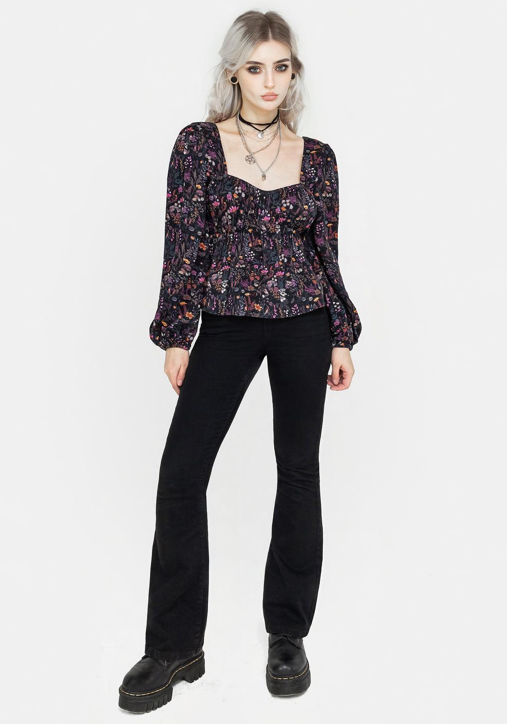 Heliotrope Floral Top Product Image