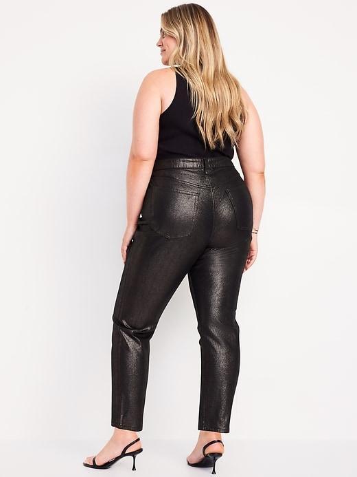 High-Waisted Shine OG Straight Ankle Jeans Product Image