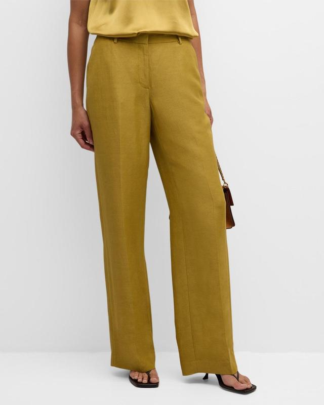 Lafayette 148 New York Gates Floral Linen Blend Pants Product Image