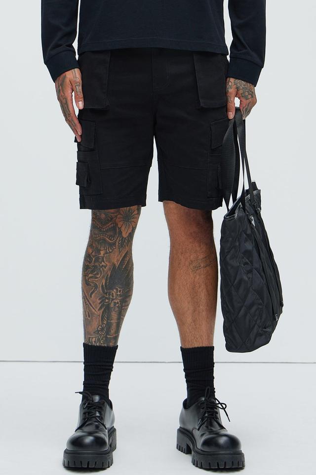 Don't Change Up Cargo Shorts - Black Product Image