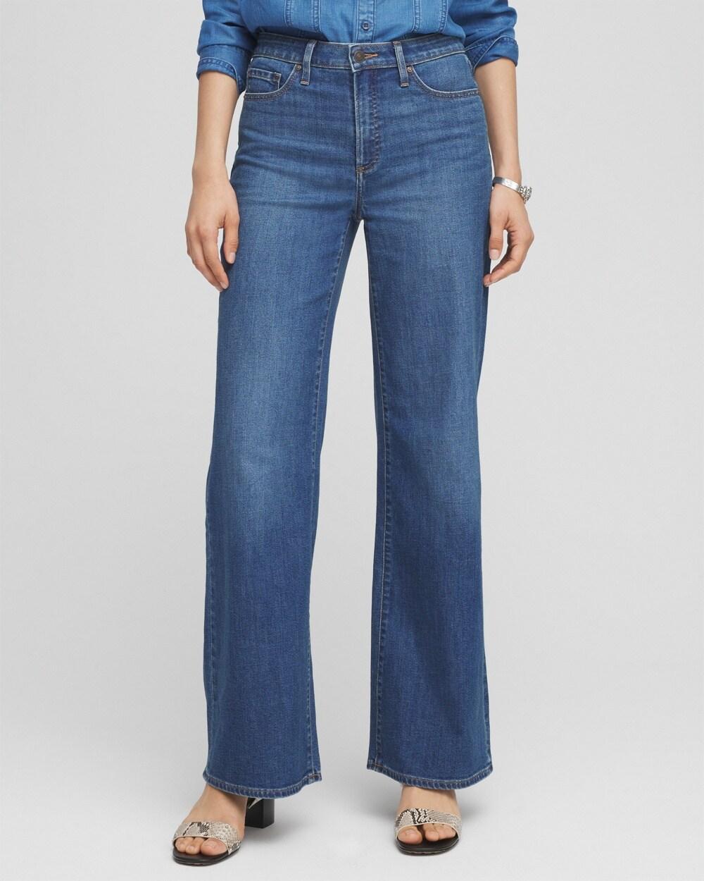 Women's Petite High Rise Wide Leg Jeans Product Image