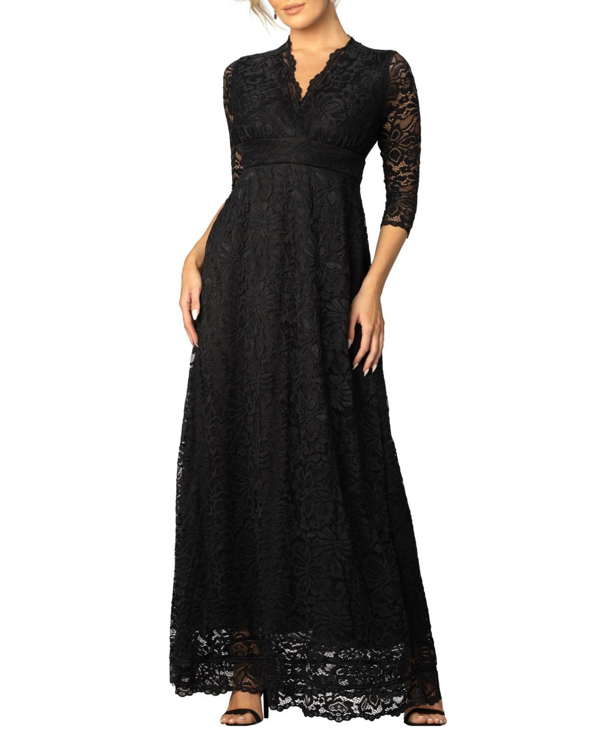 Womens Maria Lace A-Line Evening Gown with Pockets Product Image