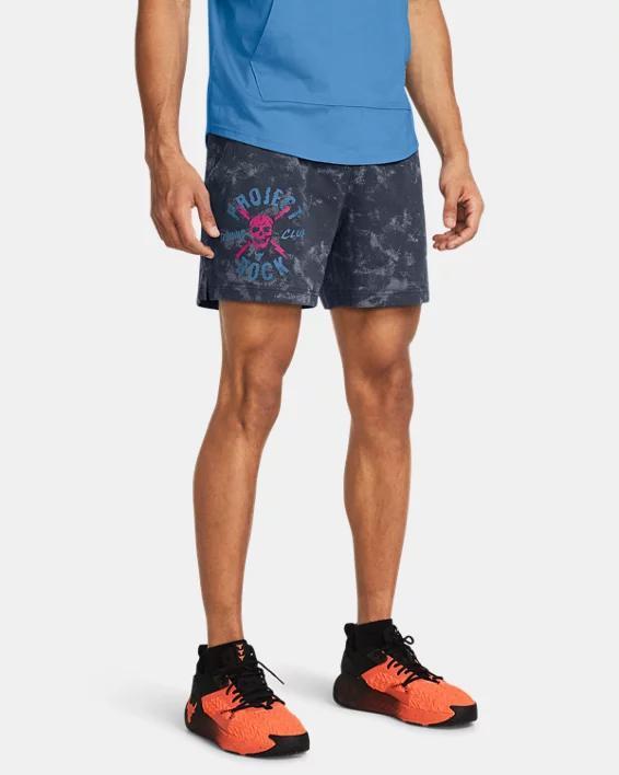 Mens Project Rock Rival Terry Printed Shorts Product Image