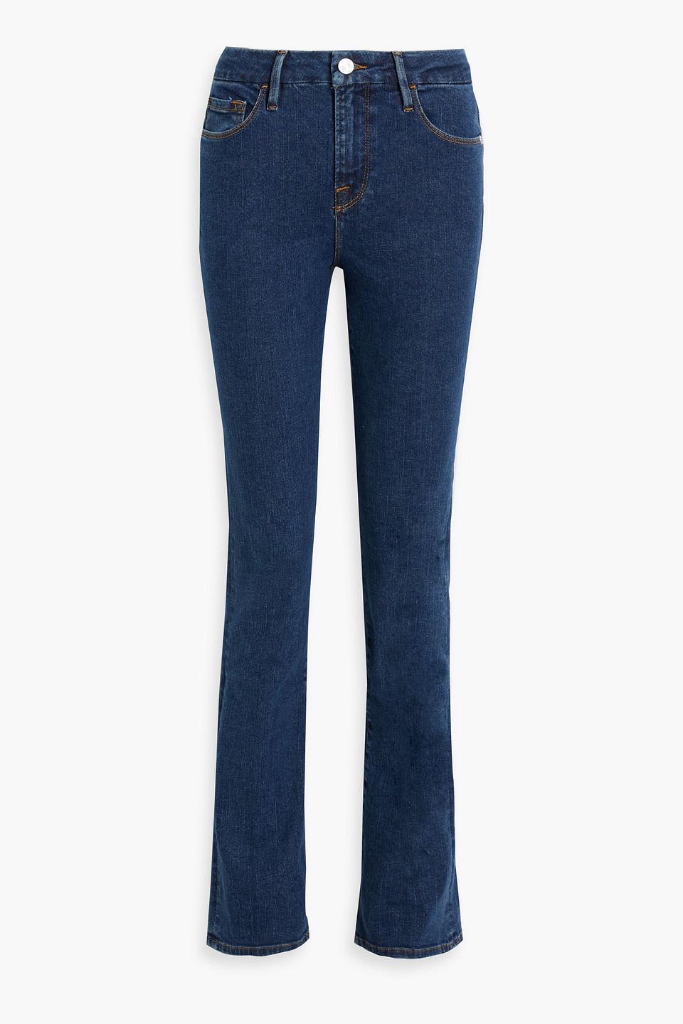 Le Mini Mid-rise Bootcut Jeans In Dark Denim Product Image