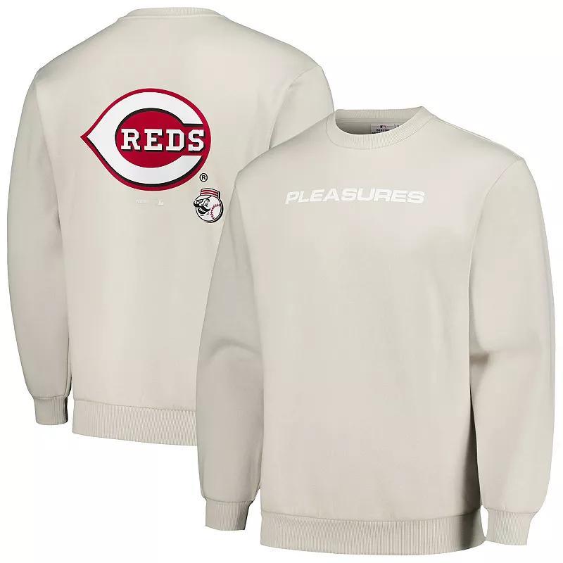 Mens Gray Cincinnati Reds Ballpark Pullover Sweatshirt Product Image