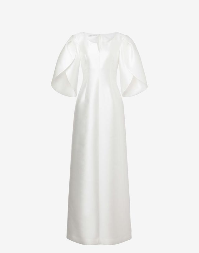 Mikado dress with tulip sleeves Product Image