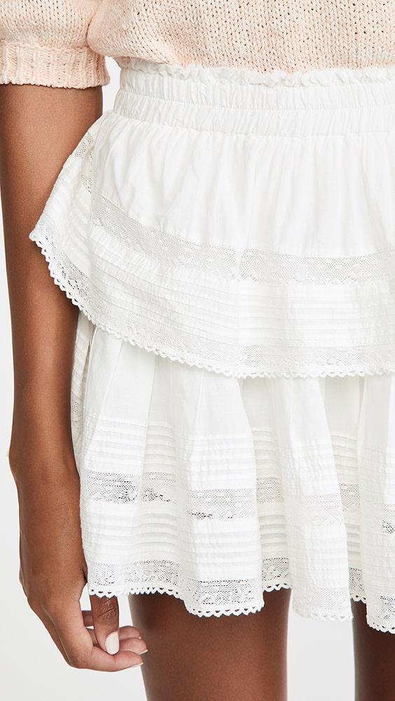 LoveShackFancy Ruffle Mini Skirt | Shopbop Product Image