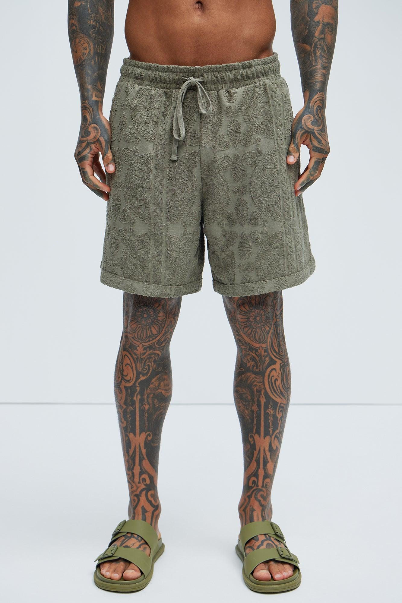 Link Textured Shorts - Olive Product Image