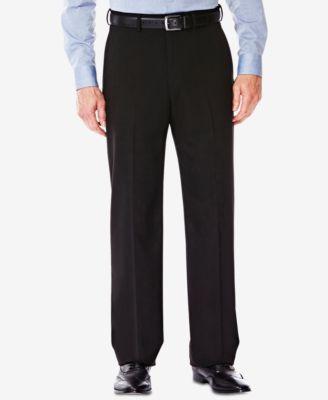 Mens J.M. Haggar Premium Classic-Fit Flat-Front Stretch Suit Pants Dark Blue Product Image