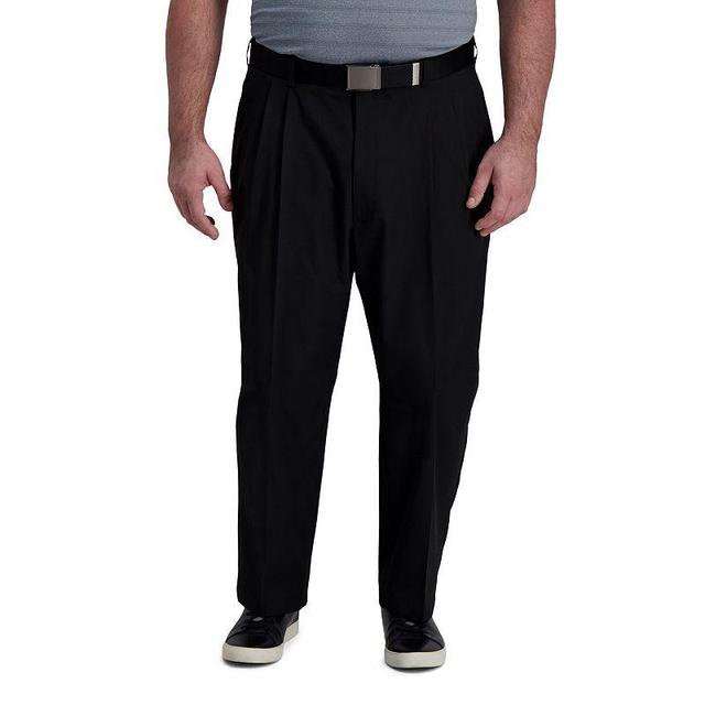 Big & Tall Haggar Cool Right Classic-Fit Pleated Performance Flex Pants, Mens Product Image