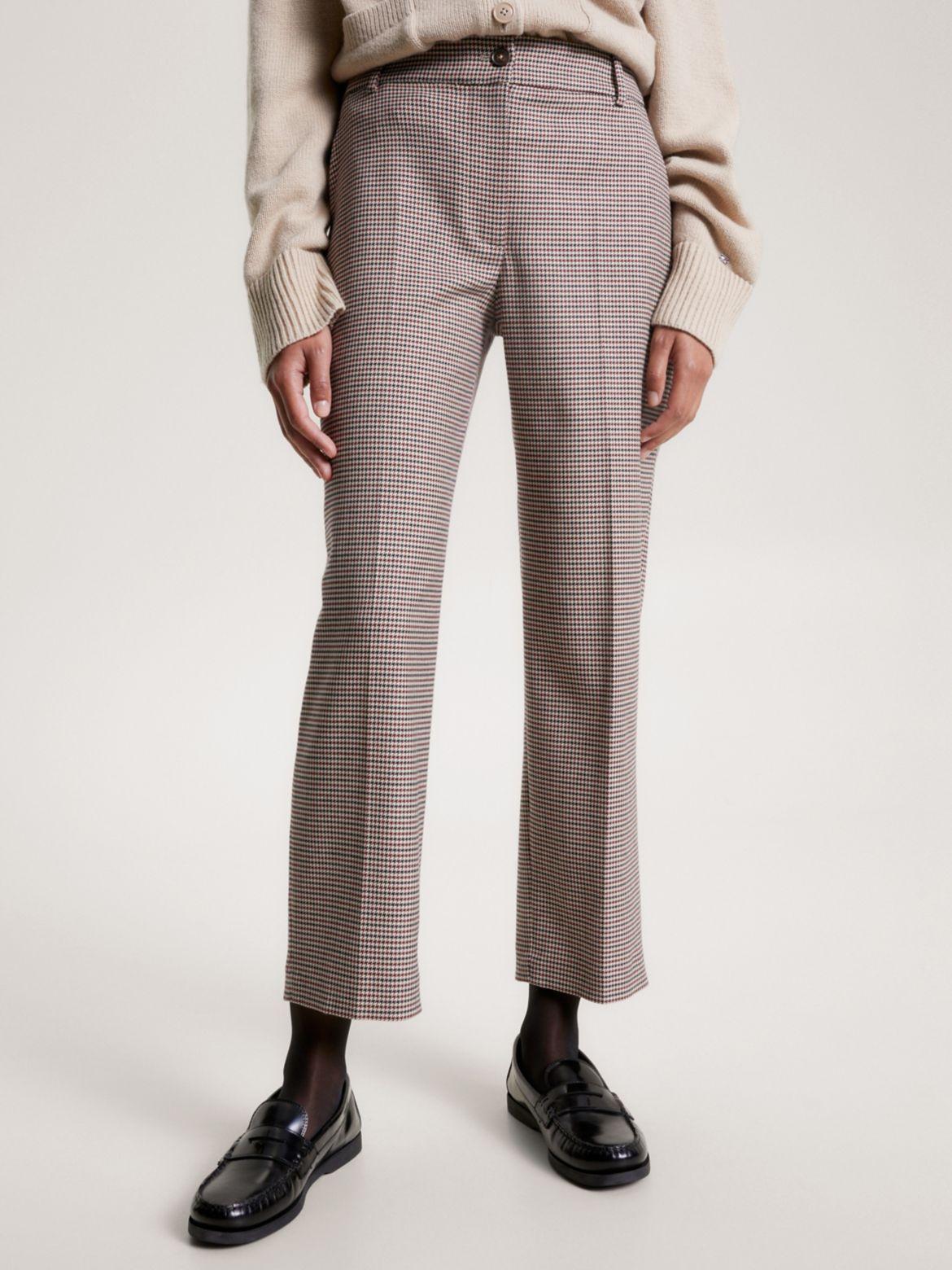 Tommy Hilfiger Women's Slim Straight-Fit Houndstooth Pant product image