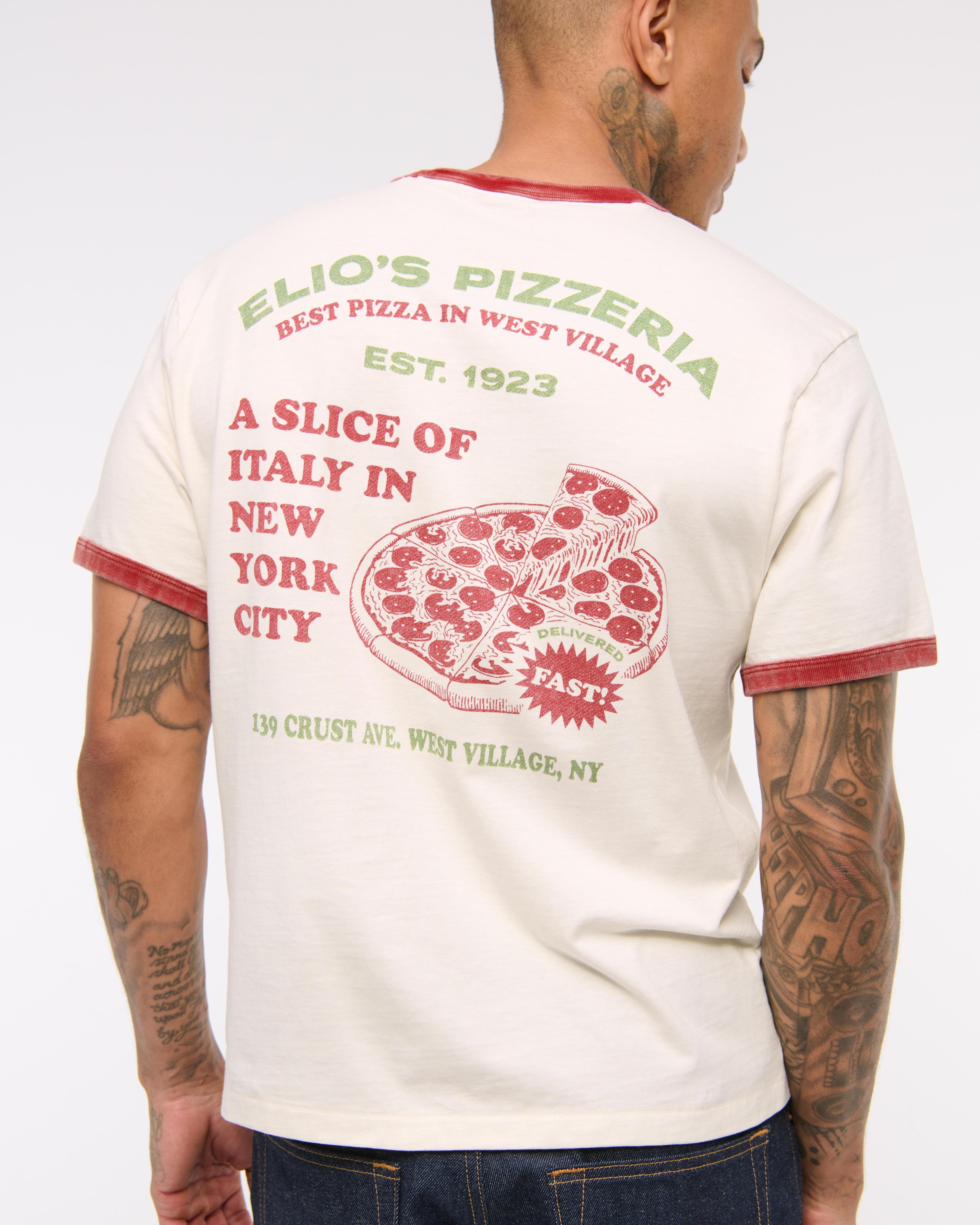 Pizzeria Shrunken Graphic Tee Product Image