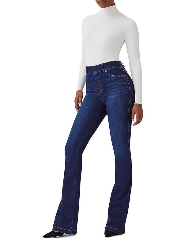 Womens Flared Stretch Jeans Product Image