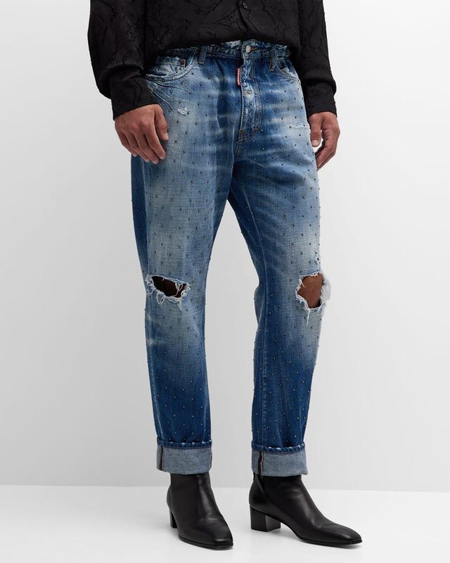 Men's Big Brother Distressed Embellished Jeans Product Image