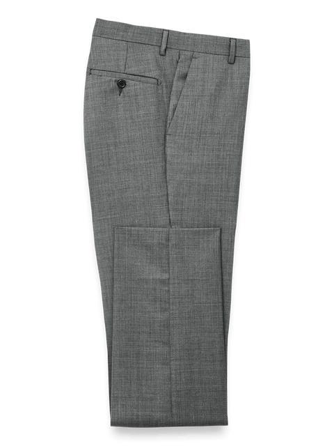 Wool Sharkskin Pants - Charcoal Product Image