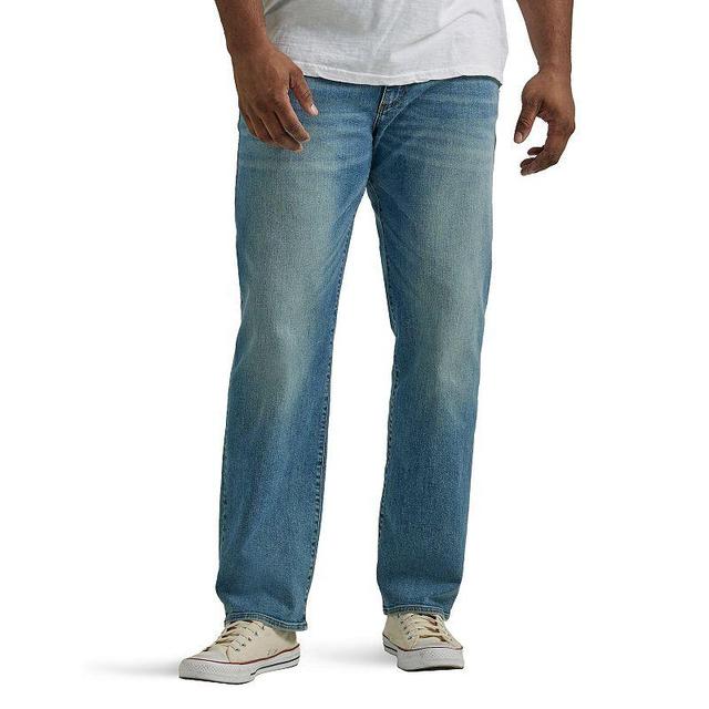 Mens Big and Tall Lee Extreme Motion MVP Relaxed-Fit Straight-Leg Jeans Med Blue Product Image