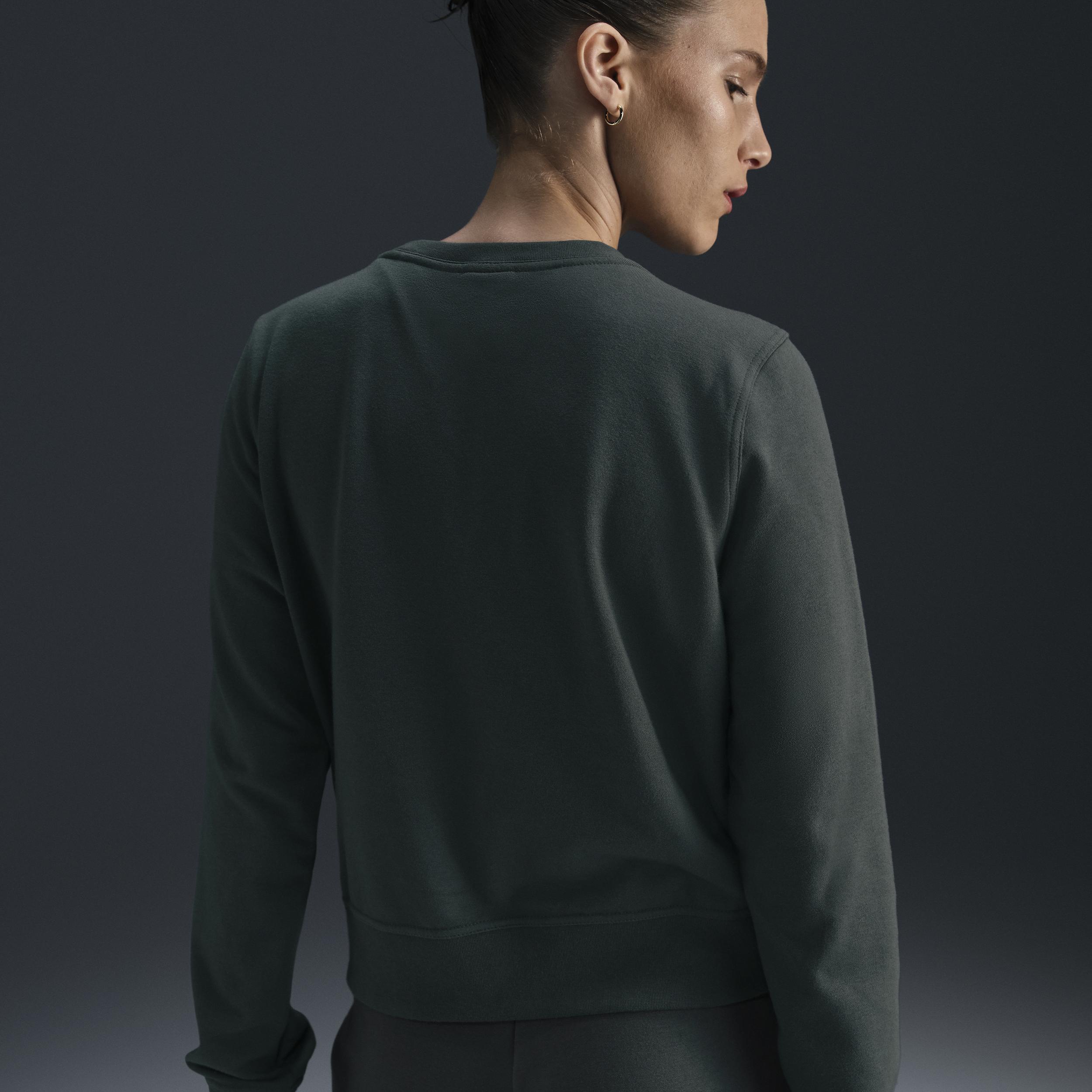 Nike Women's Dri-FIT One Crew-Neck French Terry Sweatshirt Product Image