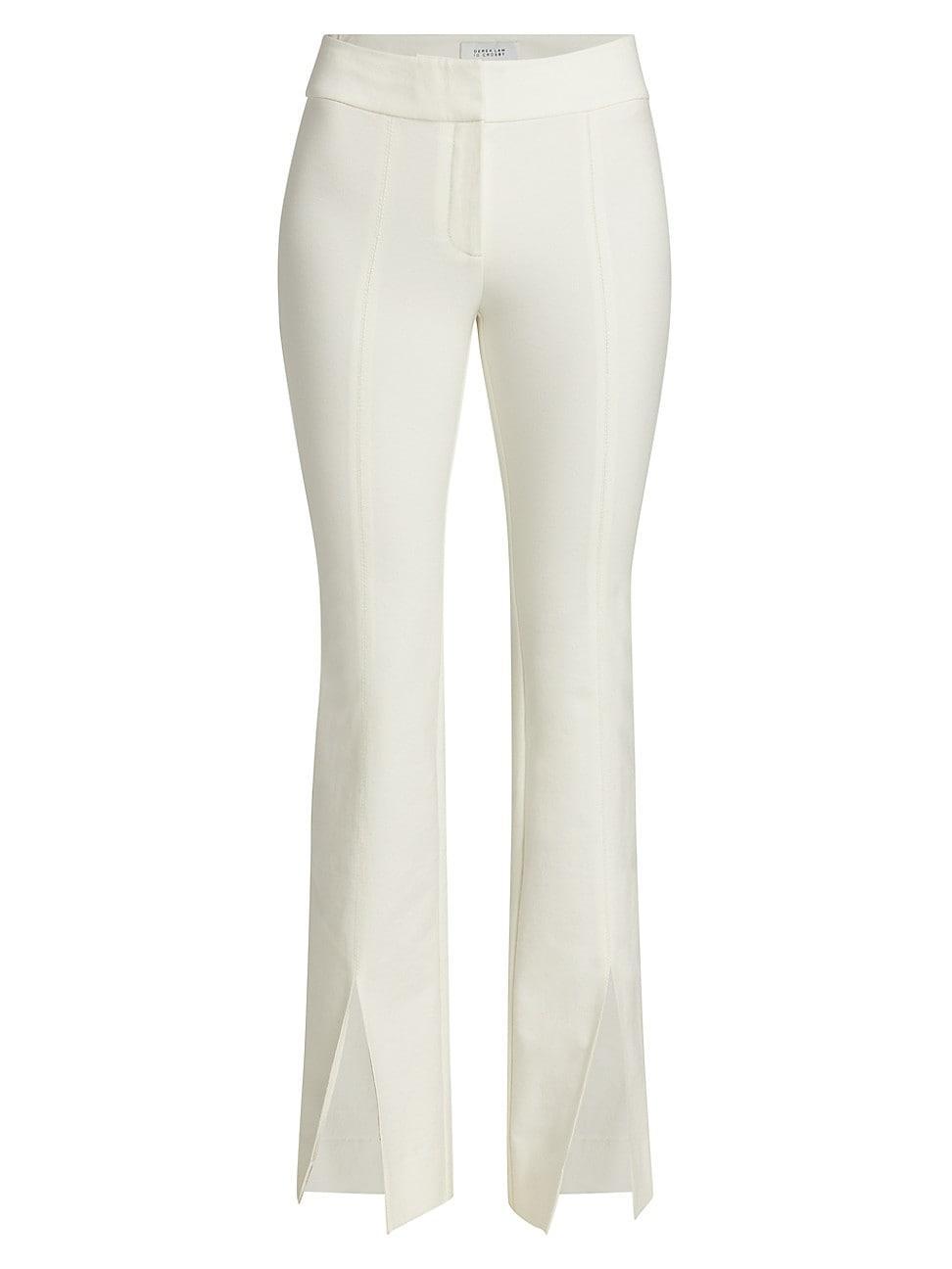 Womens Maeve Slit-Hem Flare Trousers Product Image