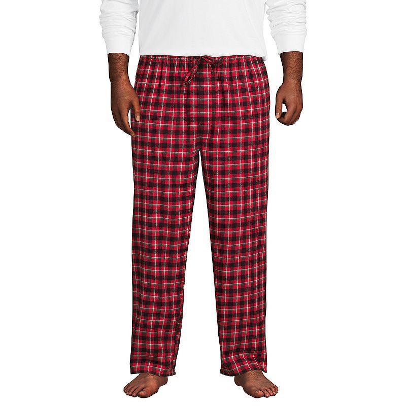 Big & Tall Lands End Flannel Pajama Pants, Mens Product Image