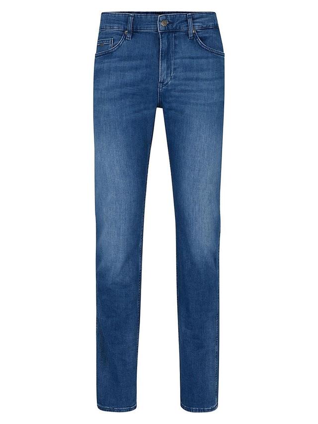 Mens Slim-Fit Jeans In Italian Cashmere-Touch Denim Product Image