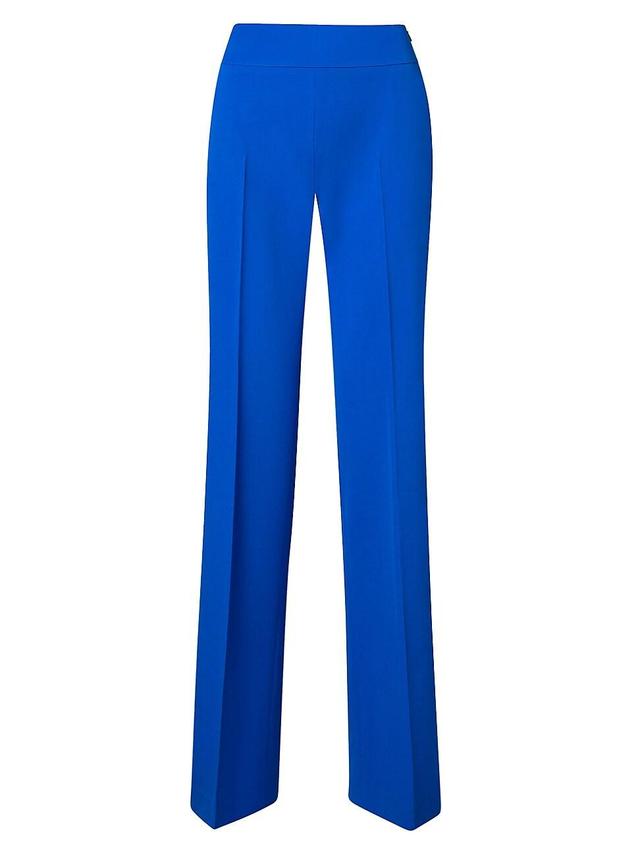 Womens Carla Pleated Straight-Leg Pants Product Image