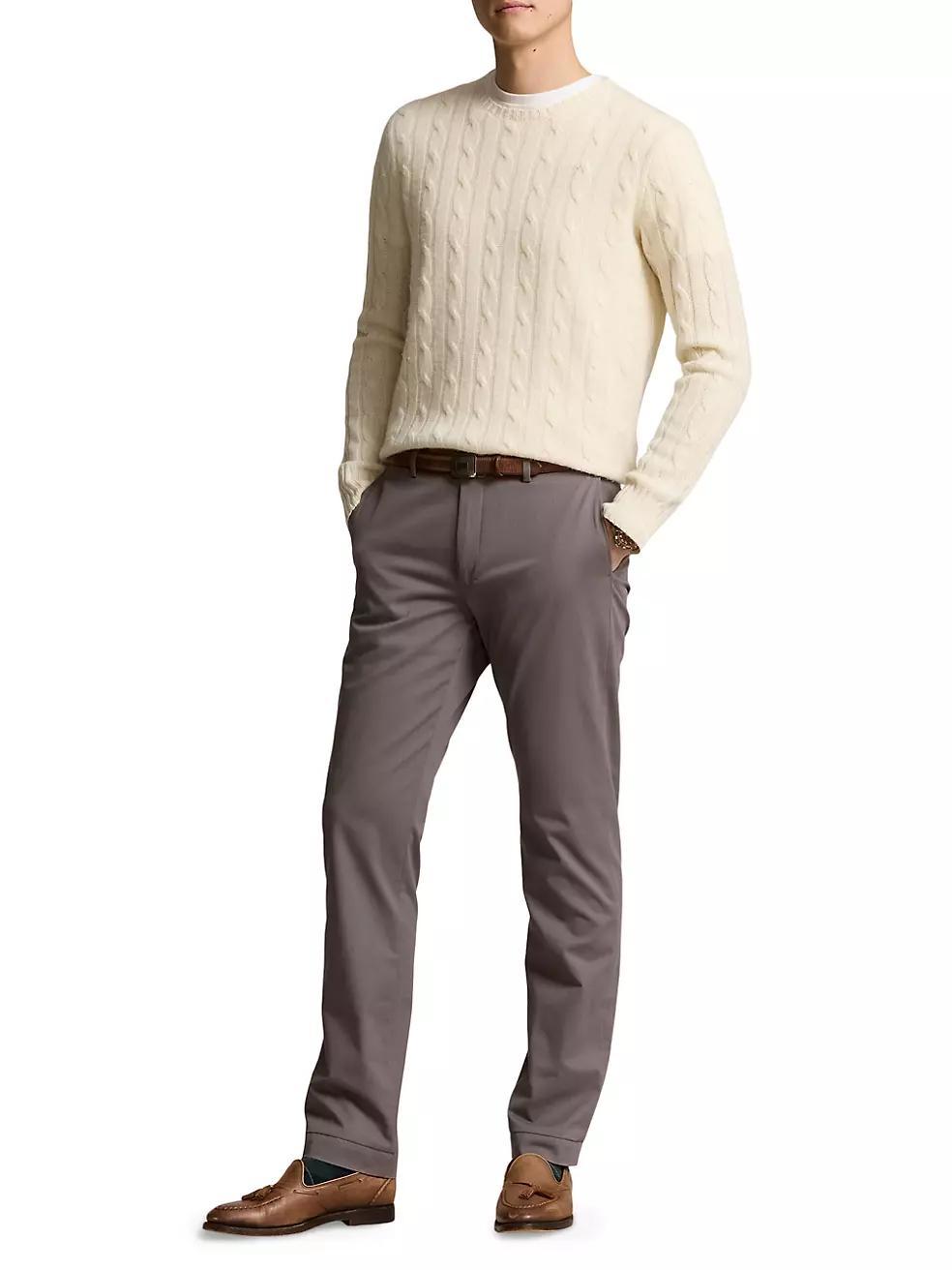 Stretch Twill Flat Front Pants Product Image