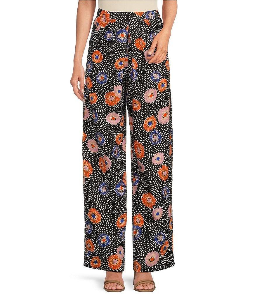 COREY LYNN CALTER Liberty High-Waisted Straight-Leg Side Button Flat Front Pants Product Image