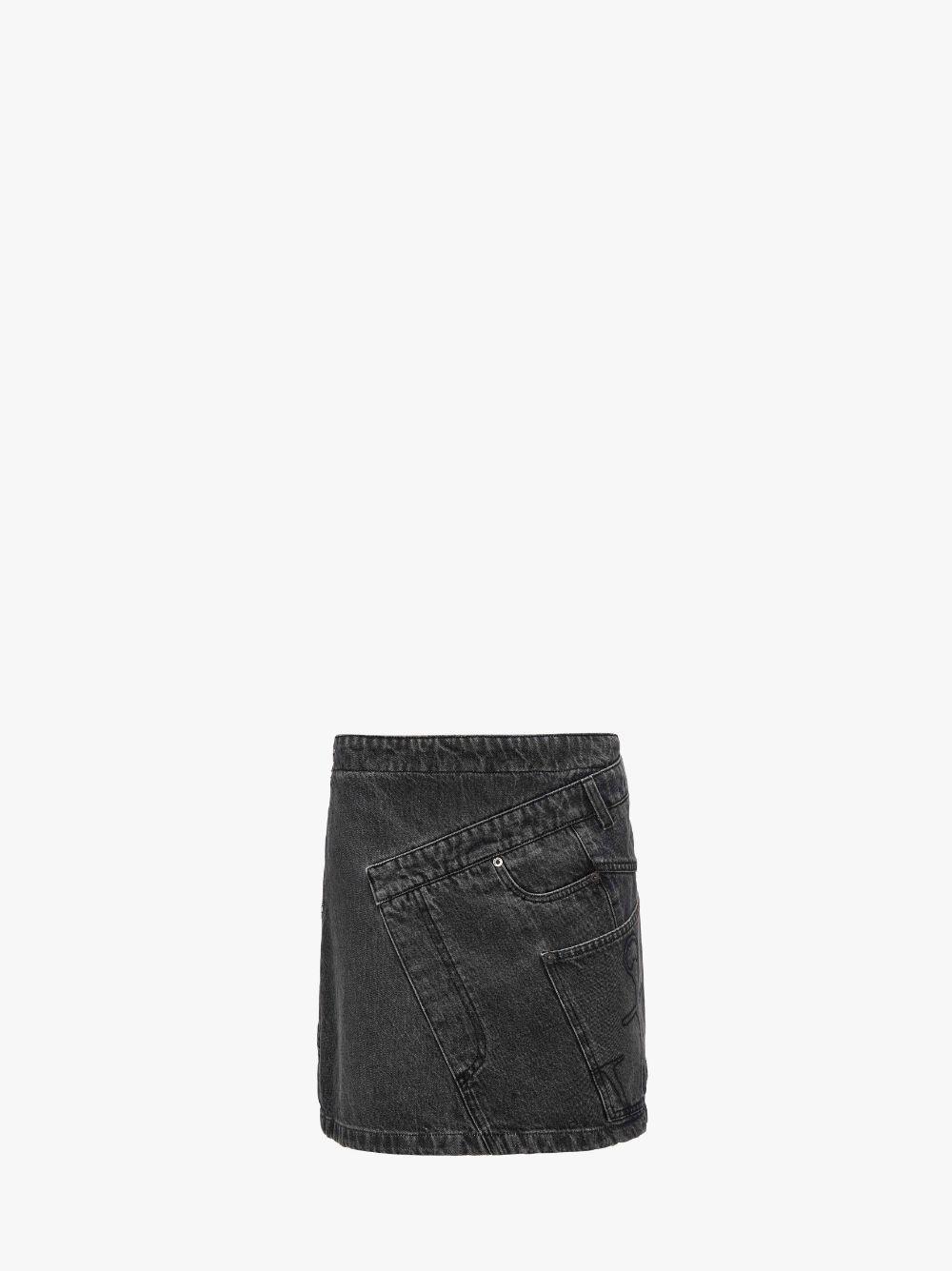 DENIM MINI SKIRT in grey | JW Anderson US  Product Image