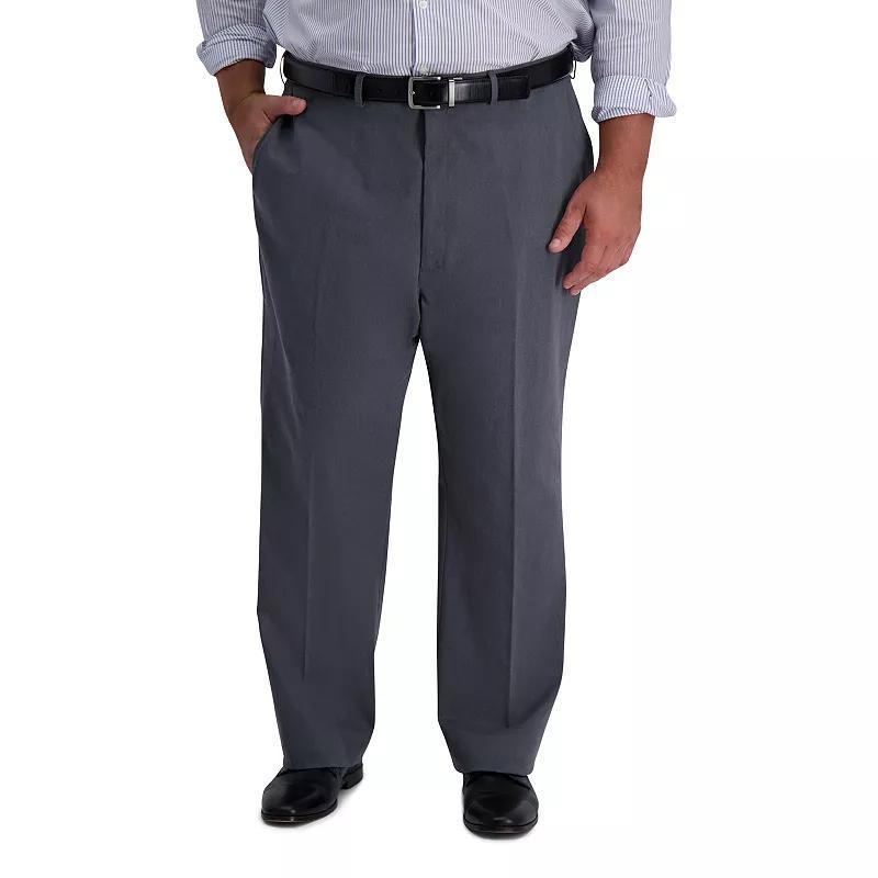 Haggar Mens Big & Tall Iron Free Premium Khaki Classic-Fit Flat Front Pant Product Image