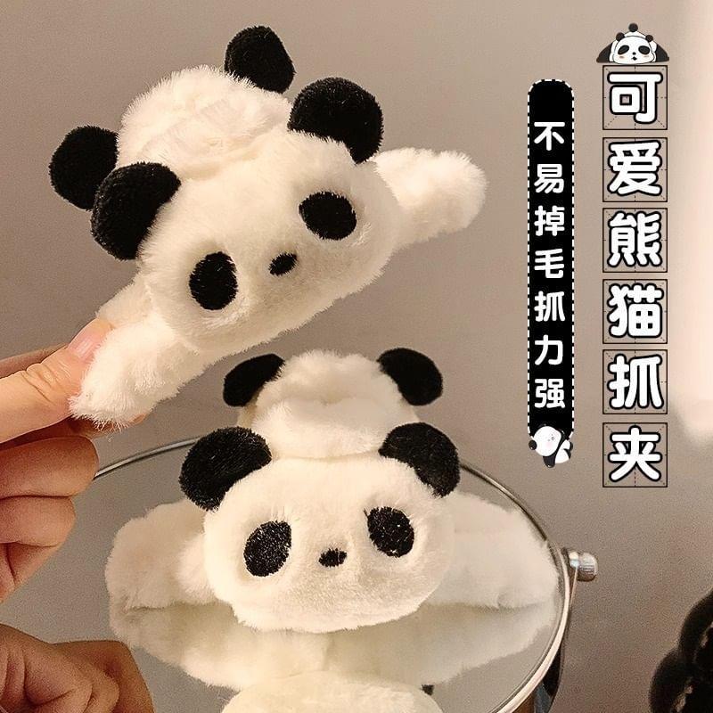 Panda Plush Hair Claw Clip Product Image