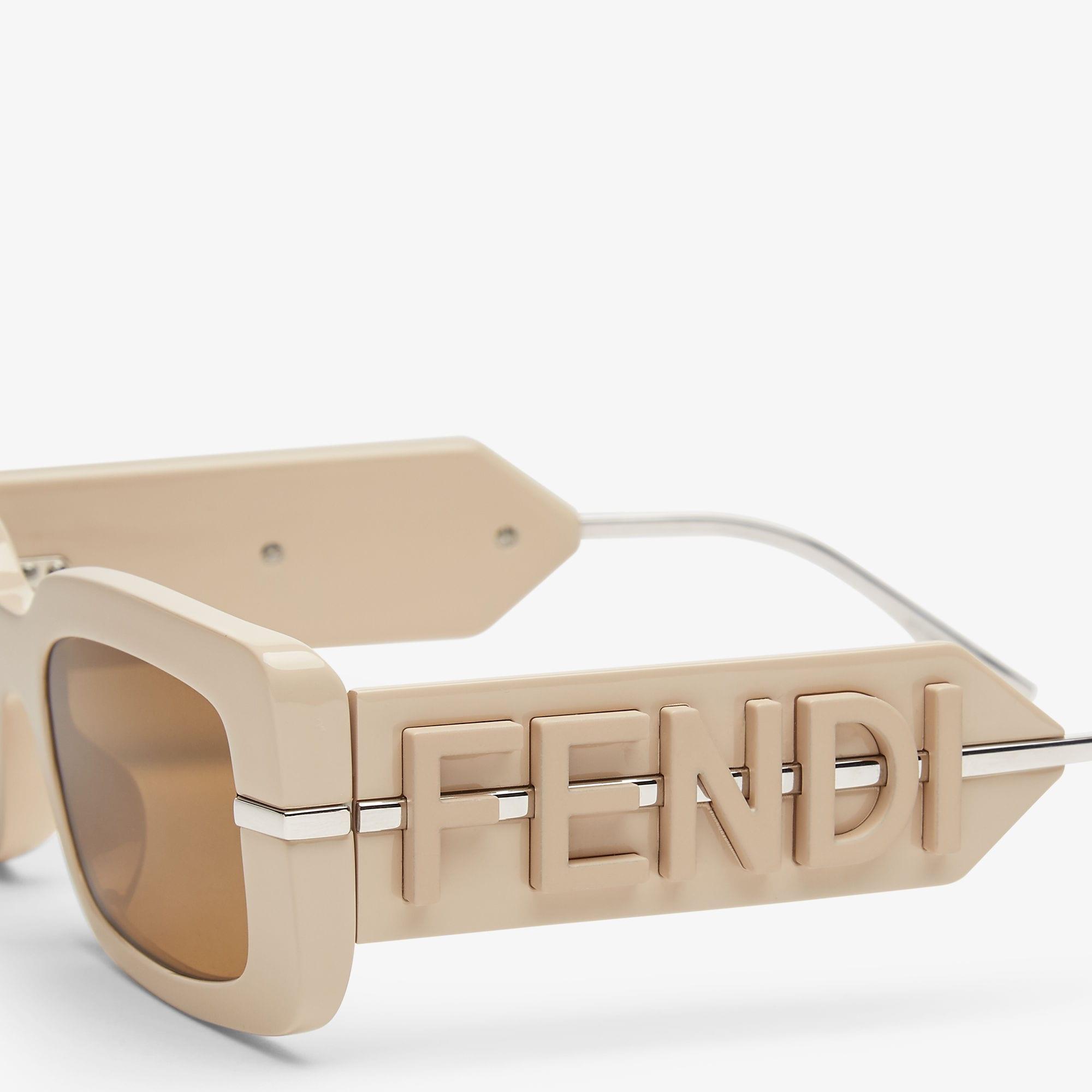 FendigraphyBeige acetate sunglasses Product Image